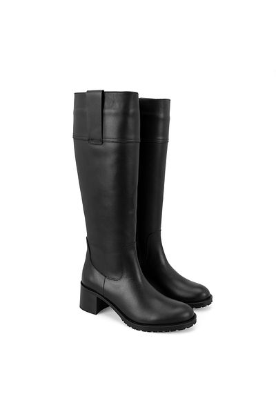 Desa Women's Black Leather Boots