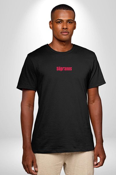 Angemiel Sopranos Black Oversize Women's/Men's T-Shirt - Minimal Printed