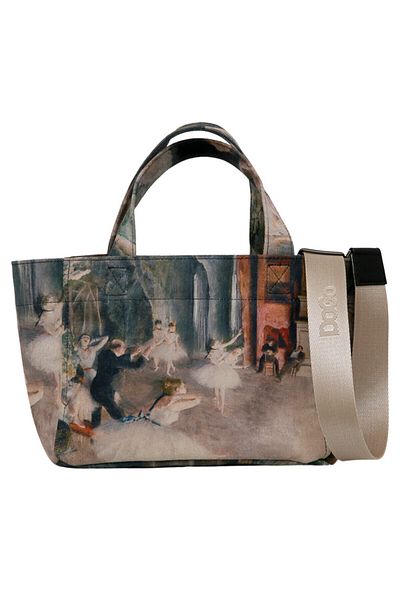 Dogo Women's Vegan Multicolor Medium Handbag - Ballerinas Design