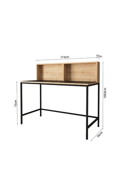 Bimossa Olivia S4513 Çalışma Masası Safir Siyah Ders Bilgisayar Ofis Masası Geniş Yüzey Rahat Çalışma