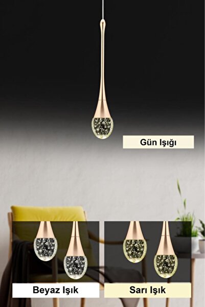 İstanbul Avize İstanbul Avize Mercure Tekli Gold Led Lüx,modern Ledli Avize