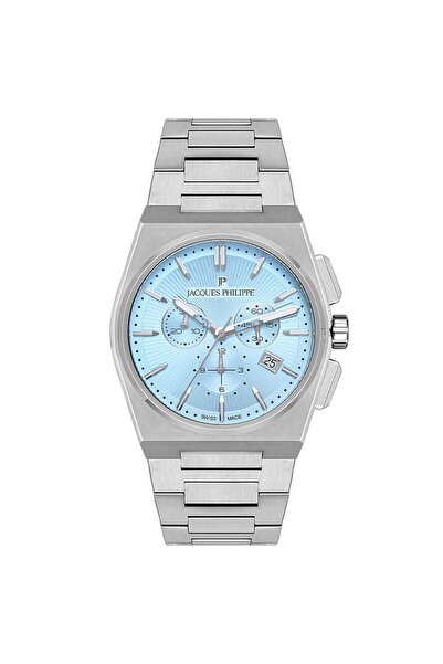 Jacques Philippe Jpqgc41x6lb Swiss Made Safir Cam Çelik Gri 42 Mm Erkek Kol S...
