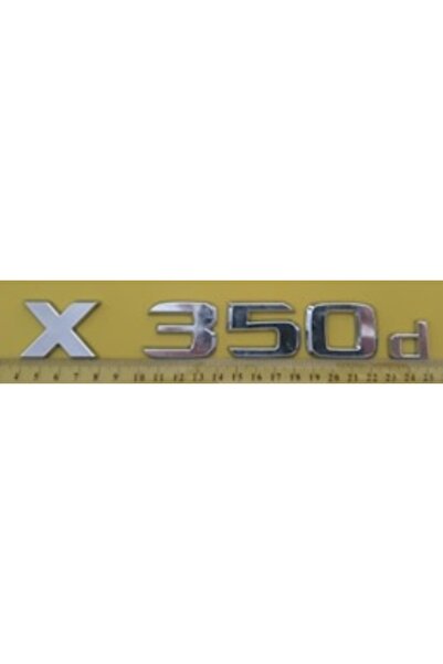 Generic Brand مرسيدس متوافق مع الكتابة X 350d (22 سم) كروم