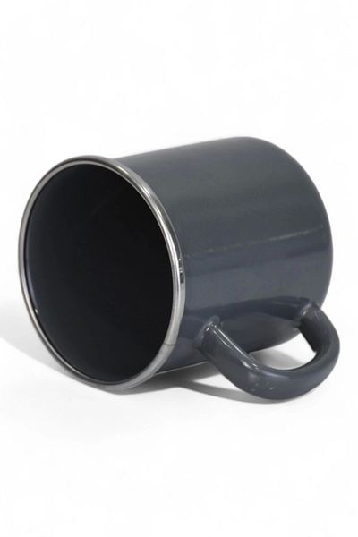 PR HOME Gray Enamel Mug 400 ml