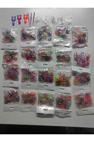 Yapbialisveris Set de 3000 de brățări din cauciuc pentru fabricarea de brățăr...