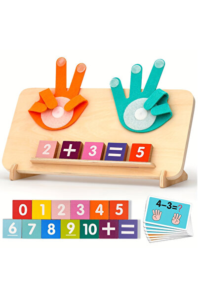 Choice full set Kids Wooden Finger Arithmetic Montessori Education Toys Learn...
