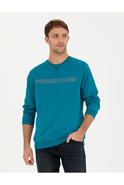 Pierre Cardin Hanorac Emerald 2 Strands, croială normală, 100% bumbac, cu fle...