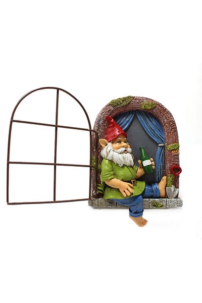 Choice Multi-colored 1 Piece Of Sleeping Dwarf Resin Handicraft, Courtyard Tree Decoration, Home And Living