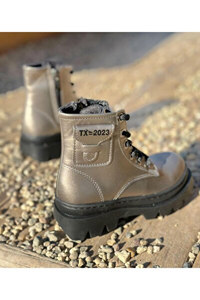 Surpie Shoes Çocuk Hafifi Bot, Cep Detaylı Çocuk Bot, Fermuarlı Çocuk Bot