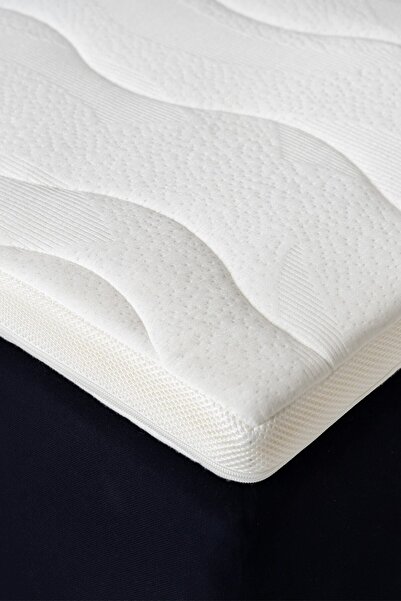 Mavi Ay Yatak Topper 1.1 - Konfor Arttırıcı Yatak Pedi - Kuş Tüyü Soft Sünger - Yıkanabilir Fermuarlı Kılıflı