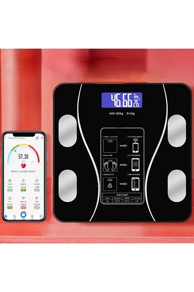 Choice 1pc Scales Smart Digital LED Scale, Fat Measurement Scale, Smartphone App Connection (Battery Mod...