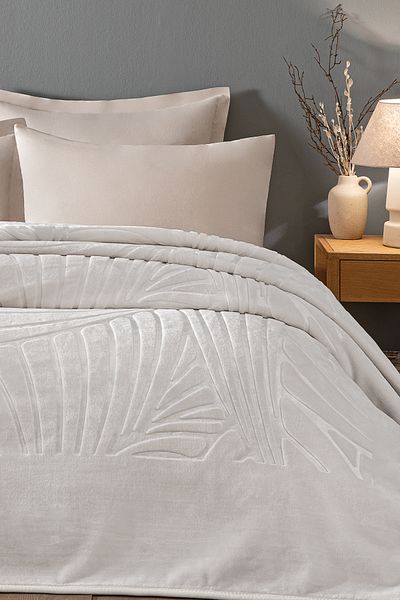 Puffy Fiona Double Emboss Blanket - Champagne