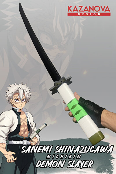 Kazanova Design Sanemi Shinazugawa Demonslayer Anime Katlanabilir Katana (98 CM)