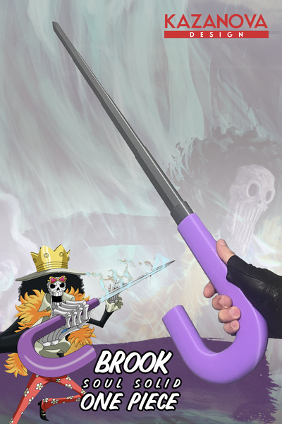 Kazanova Design Brook Soul Solid One Piece Anime Katlanabilir Kılıç