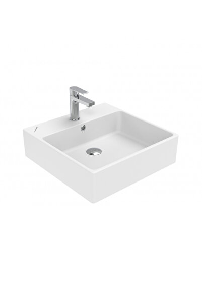 Creavit NX256 Next Tezgah Üzeri Kare Lavabo 50 cm