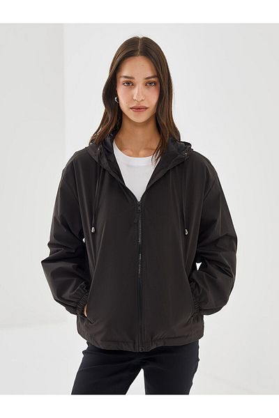 LC Waikiki Lw - Women's Hooded Plain Raincoat