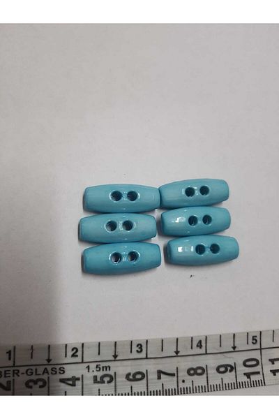Sena Yün Blue Baby Shepherd Buttons (6 Pieces)