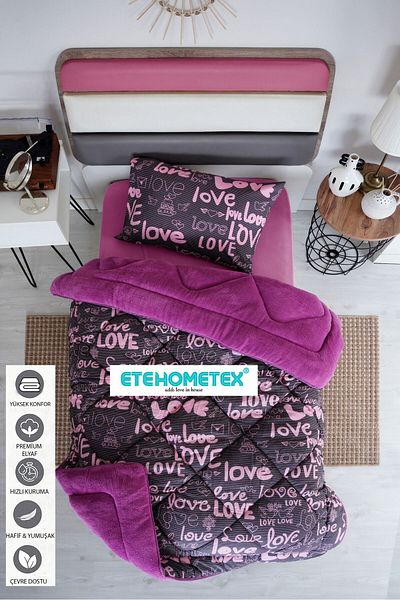 ETE HOMETEX Single Person Welsoft Quilt 155X215Cm