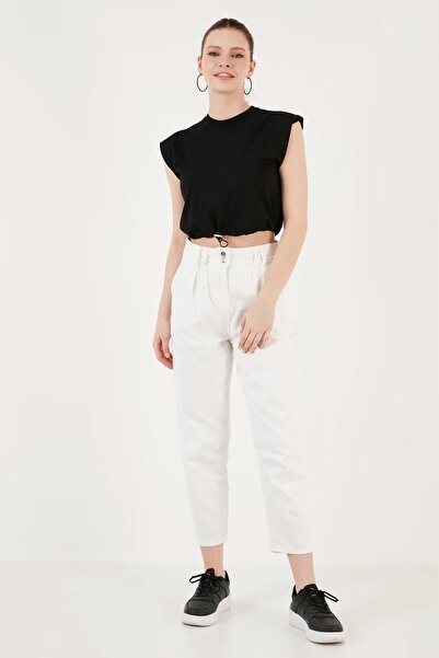 TENA Women's Black Skirt Low Sleeve Single Jersey T-Shirt with Stop