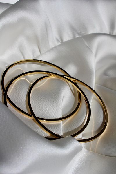 Elif Jewel 3-Piece Ajda Gold Bracelet 6.4 cm