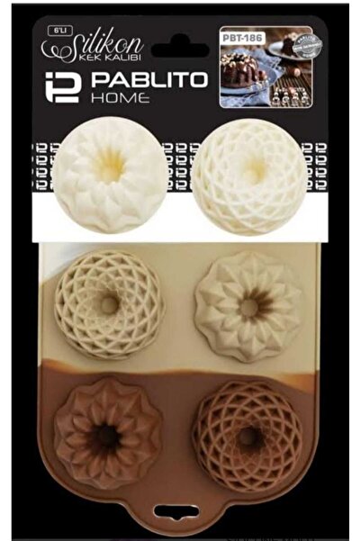 PABLITO HOME Set of 6 Silicone Pastry Cake Molds