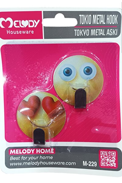 Melody Houseware شماعة معدنية على شكل رموز تعبيرية