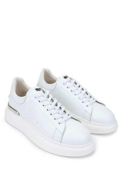 Tamer Tanca Men's Genuine Leather White Sneakers & Sports Shoes