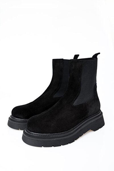 5in1Canpolat Μαύρες ελαστικές μπότες 123005