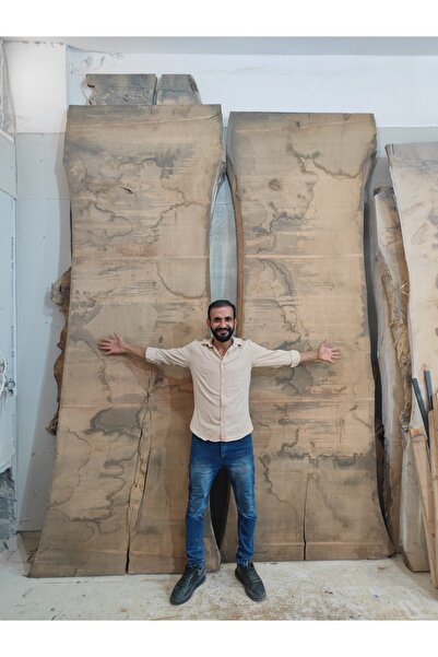 KÜTÜK MOBİLYA DİZAYN TEK PARÇA KESTANE AĞACI KÜTÜK MASA (GRUP-TOPLANTI-YEMEK-PROTOKOL) 300X90-120