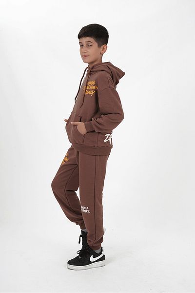 HayKids Σετ αθλητικής φόρμας με κουκούλα με κουκούλα για αγόρια με τρεις κλωστές