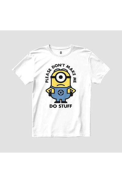 Built By Crazy Minion Please Dont Make Me Do Stuff Tricou unisex pentru copii