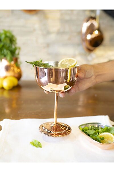 Bakır Concept Copper Colored Wine Glass