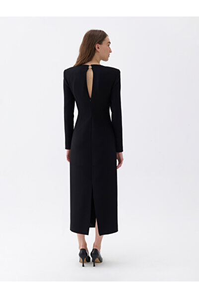 Nocturne Square Collar Midi Dress