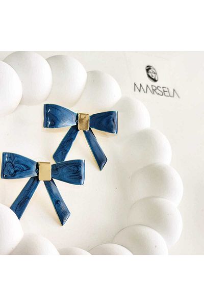 Ebijuteri Bow Figured Earrings