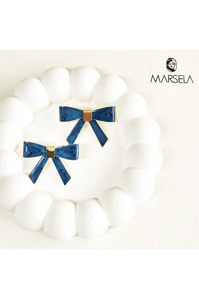 Ebijuteri Bow Figured Earrings