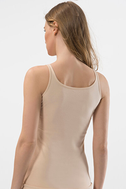 TÜREN Ribbed Rope Strap Camisole 100% Cotton Pack of 2 Women's Undershirts