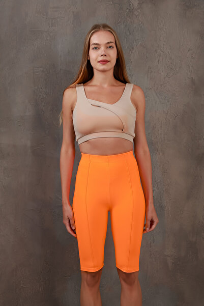 Miss Prova Шорти з деталями швів, в'язані, спортивні/байкерські/короткі легін...