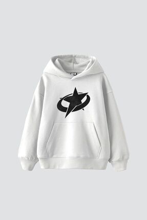 Bak Moda Supernova Siyah Bask l Oversize Unisex Premium Beyaz Hoodie Fiyat Yorumlar Trendyol