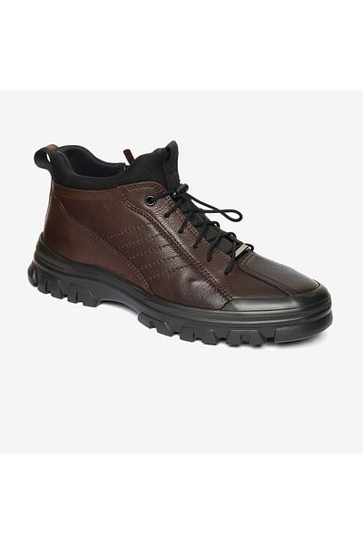 Greyder Men's Brown Genuine Leather Outdoor Boots 4K1Ub18020-16031