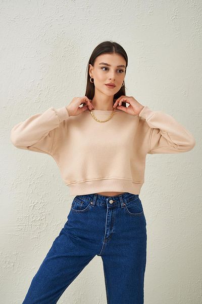 TENA Hanorac oversize pentru damă, Stone Crew Gate, cu trei fire