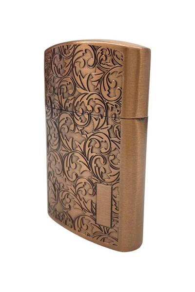 Silvio Monetti Bakır Gümüş Benzinli Çakmak Smc408tar005