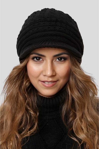 Uniquetrenders Women's Brim Lined Knitwear Knitted Beret