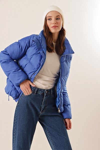 Bigdart 5205 Pufferjacke mit Stehkragen und Reißverschluss – Saks