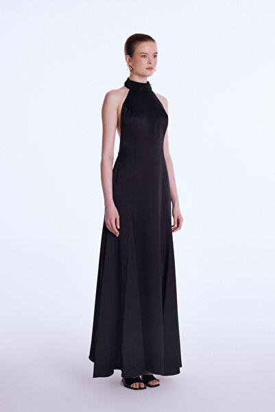 adL Night Zoom Sırtı Dekolteli Elbise