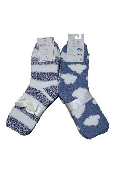 Bolero Socks 2 чифта дамски пухкави меки зимни чорапи, Домашни чорапи, Зимни чорапи, Меки чорапи