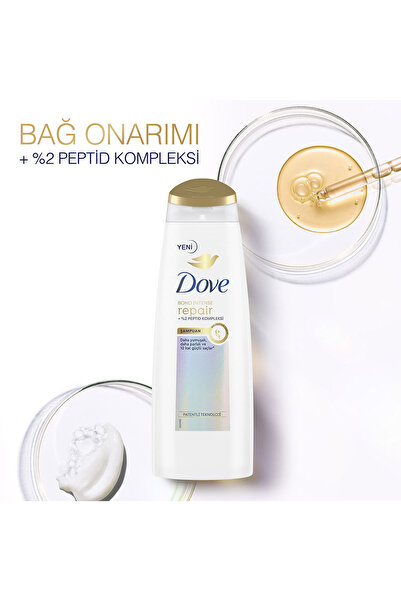 Dove Saç Bakım Şampuanı Bond Intense Repair + Peptid Kompleksi 400 ml