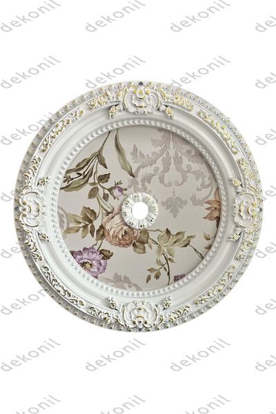 Dekonil Beyaz Altın Oval Saray Tavan 60cm