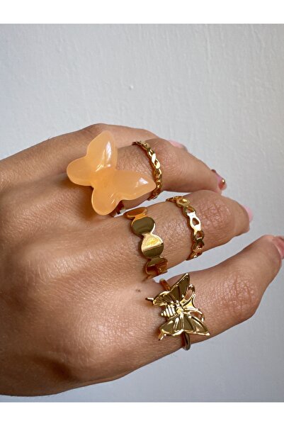 Esmee مجموعة حلقات قابلة للتعديل على شكل فراشة