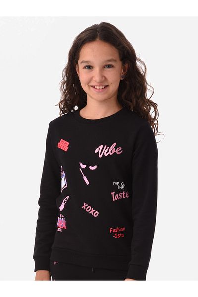 Urbassy By Styli Front Graphic Print Sweatshirt