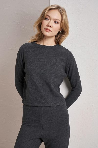 TENA Hanorac de bază din țesătură Thessaloniki, negru, Melange